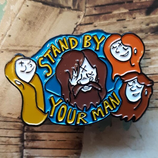 STAND By Your MANSON 1.75" Soft Enamel Pin! Serial Killer Charles True Crime Family