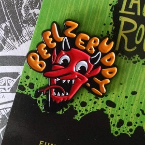 BEELZEBUDDY 1.25&quot; Satan Enamel Pin! Beelzebub Satanic Devil Demon