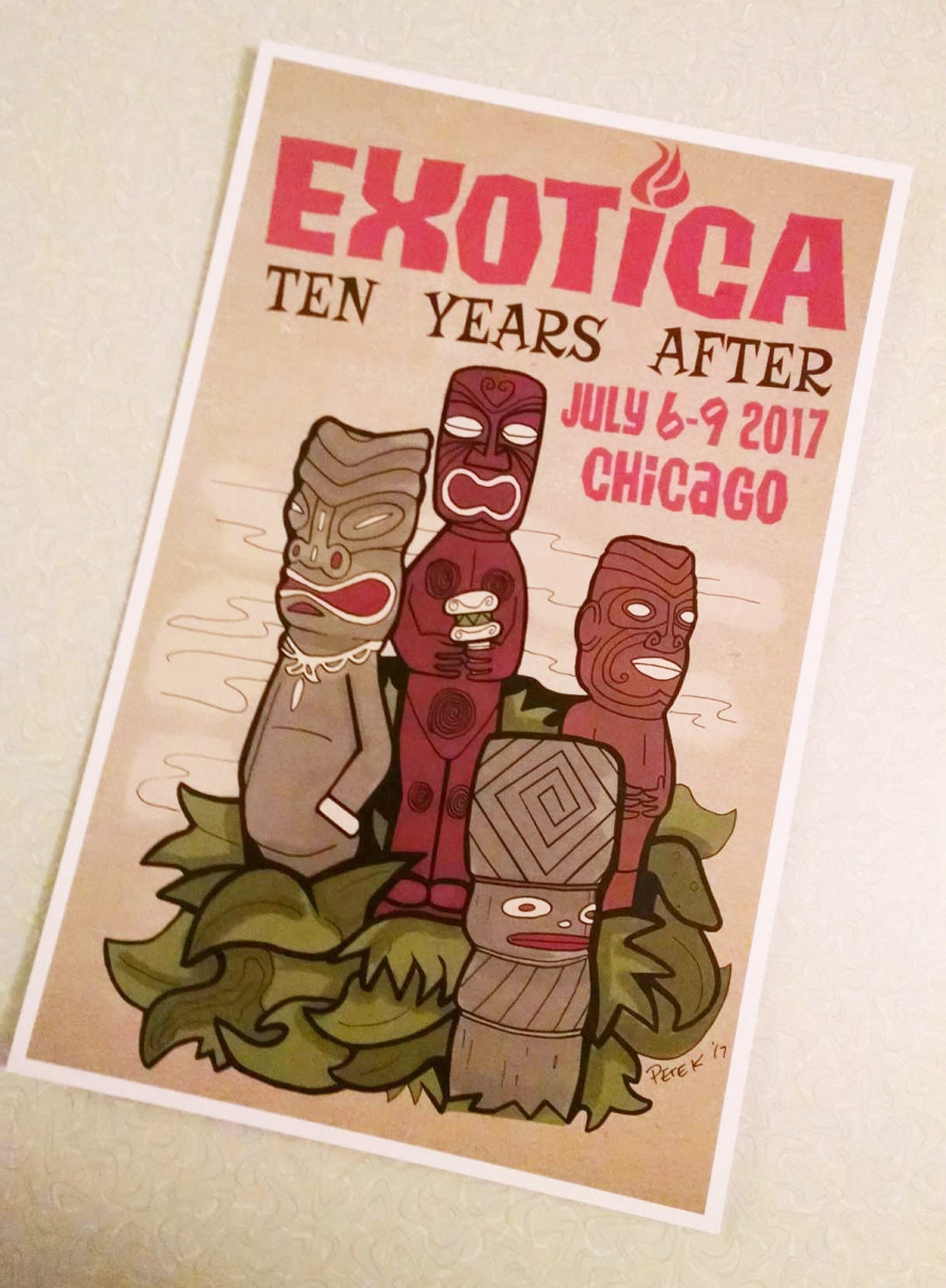 EXOTICA 2017 Chicago Tiki Event PRINT Feat Kona Kai Tikis Etsy