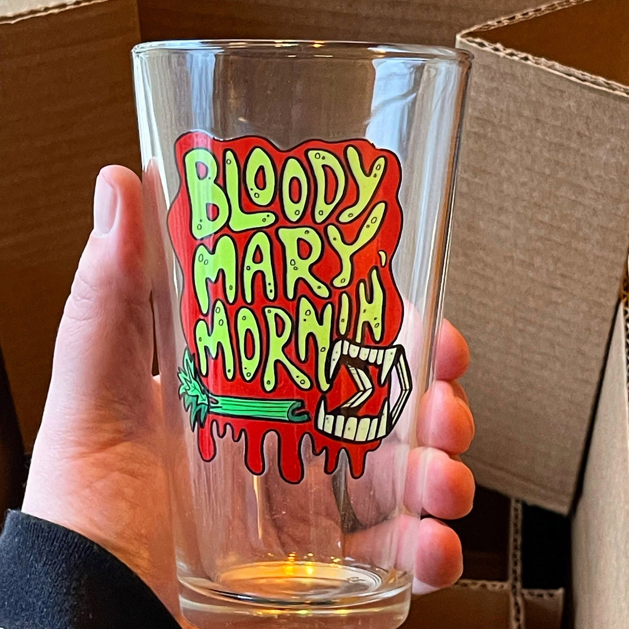 BLOODY MARY MORNIN' 16oz Pint Glass