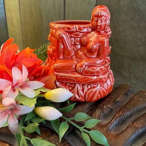 AT RANDOM Milwaukee DOROTHY 15oz Tiki Cocktail Mug Fiesta Orange