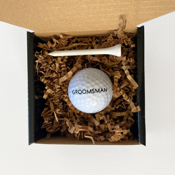 Groomsmen Golf Ball Proposal Gift Box For Groomsman Ask Gift Golf Groomsman Proposal Box Gift Sport Groomsman Gift Proposal Golf Proposal