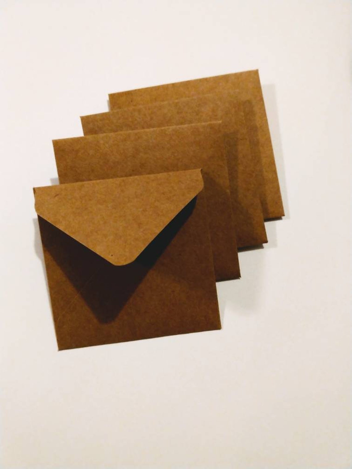 Mini Kraft Envelopes // Set of 10 // Note Cards // Small Etsy