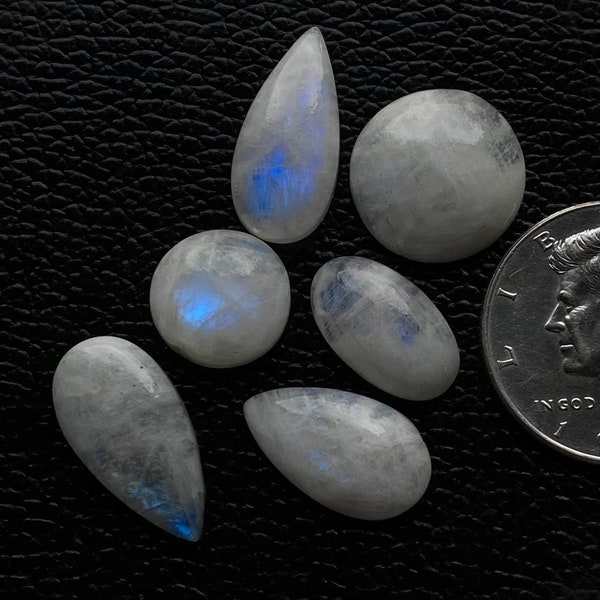 White Rainbow Mix Lot,Grade A Rainbow Moonstone Lot,Genuine Natural Rainbow Gems,AAA White Rainbow Loose Cabochon,Rainbow Handmade Gemstone