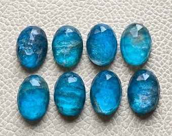 Neon Apatite Glass Faceted Oval Natural Gemstone Beads,neon