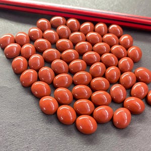 8X10 Mm Oval Cab-Red Jasper Quartz Stone-Red Jasper Chakra Stone Healing Red Jasper Gems and Crystals-Grounding Red Jasper Cab-Red Jasper