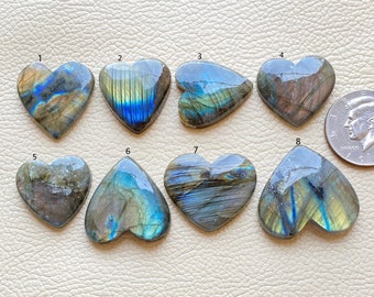 AAA Labradorite Loose,Natural Multi Flashy Labradorite,Double Fire Heart Labradorite Cab,Genuine Blue Flashy Labradorite,AAA Labradorite