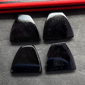 13X15 MM Fancy Flat- Amazing Black Onyx Flat - DIE Black Onyx Flat Stone- Raw Black Onyx Stone - Raw Onyx Stone-AAA Black Onyx Flat -Onyx
