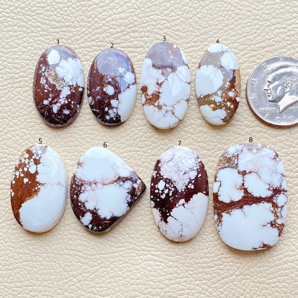 Incredible White Wild Horse Cab-Mineral Wild Horse Gems-High Quality Wild Horse Loose Cabochon-Mirror Polished Wild Horse Stone-Jasper Loose