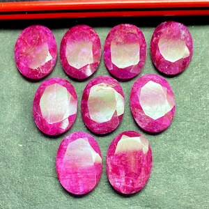 Pink Sillimanite Gemstone – 13x18mm Oval Tablet Cut, AAA Quality (5 Pcs)Hathipada Stone Tablet Flat-Pink Hathipada Gems-Pink Sillimanite