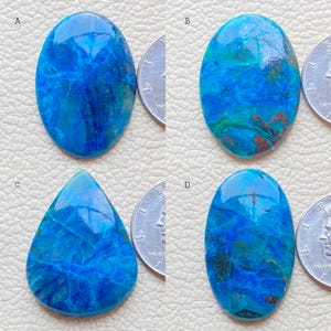 Azurite SHATTUCKITE Cabochon-Wholesale Shattuckite-Shattuckite Natural Gemstone-Different Shattuckite Cab-Shattuckite Lot, Loose Shattuckite