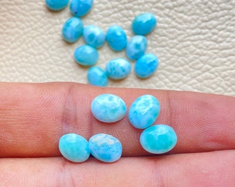 AAA Natural Larimar Stone Lot-AAA Quality Larimar Lot-Oval Shape Larimar Stone Lot-Top Grade Larimar Mix Shape-Larimar Mix Size Stone