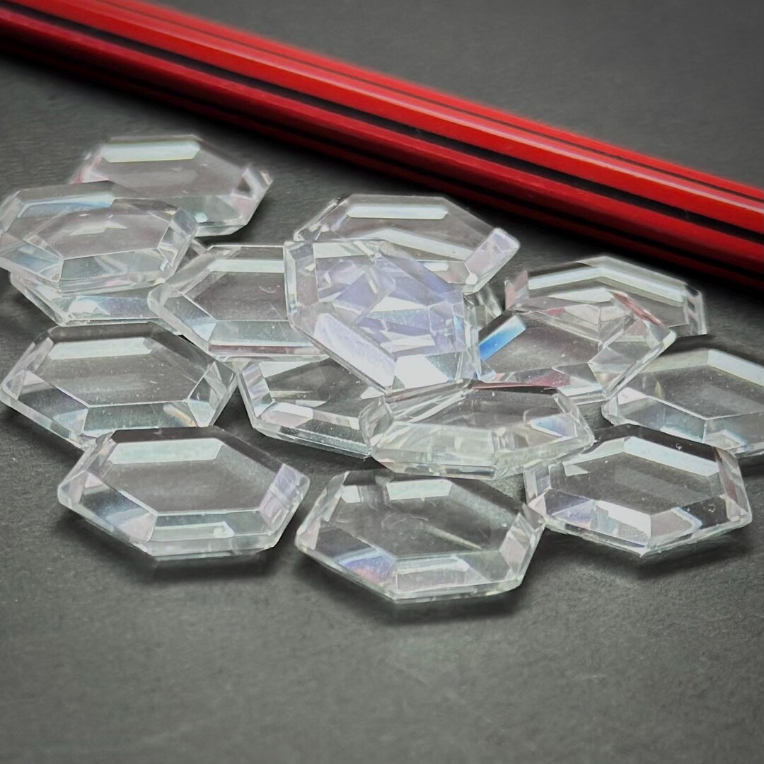 16 MM Hexagon Tablet Cut-crystal Quartz Tablet Cut-clear Crystal Quartz ...