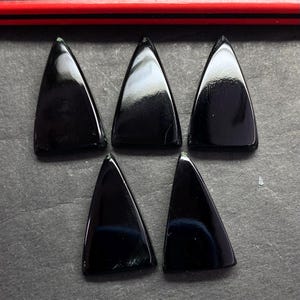 14X23 MM Fancy Flat- Geniune Crystals - Black Healing Stone Black Onyx Rough Stone - Raw Black Onyx AAA Quality Black Onyx- New Black Onyx