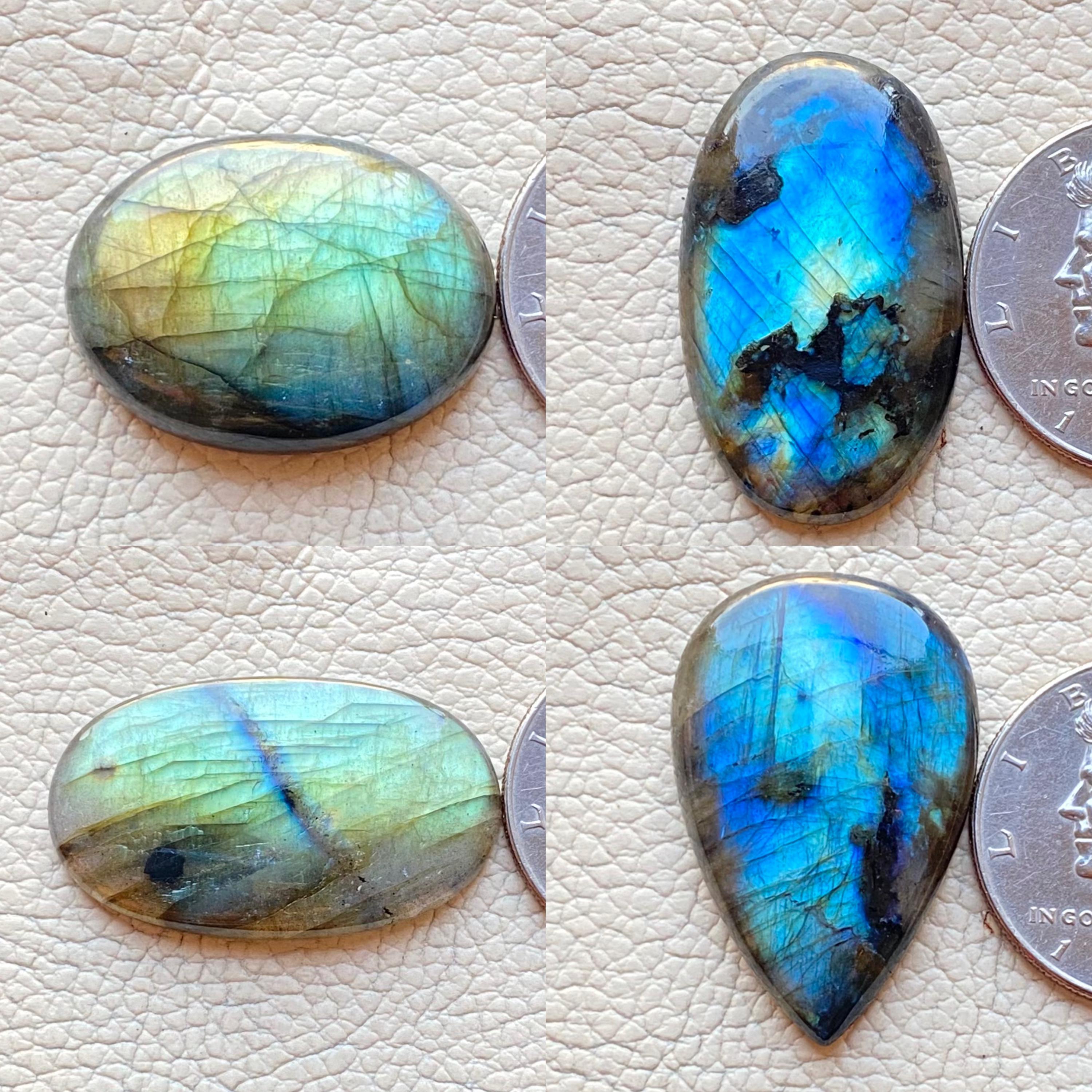 Amazing Yellow Labradorite Cabochon,awesome Flashing Labradorite