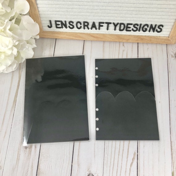 Decorate Me Black Folders Travelers Notebook Folder Planner Folder Personal Rings Folder Pocket Rings Folder Personal Wide Folder