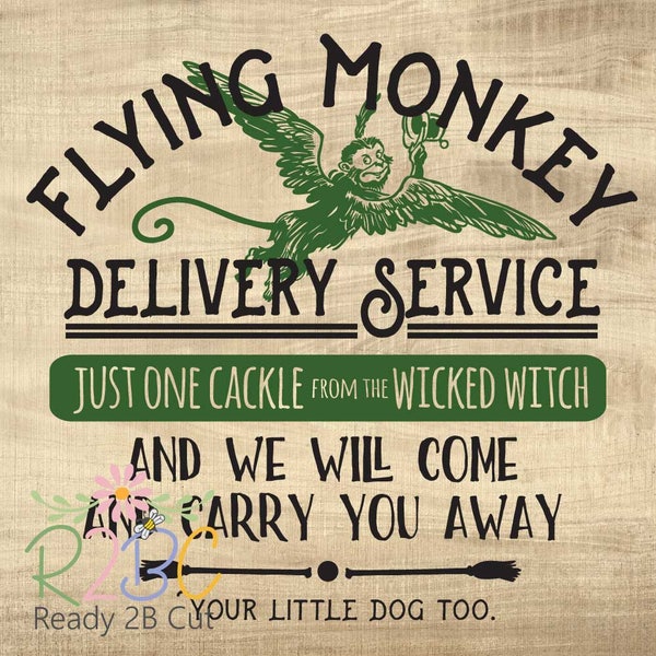 Flying Monkey Wizard of Oz t-shirt design  SVG, DXF, PNG, Eps, Vector files for Silhouette, Cricut, Cutting Machines, Commercial Use