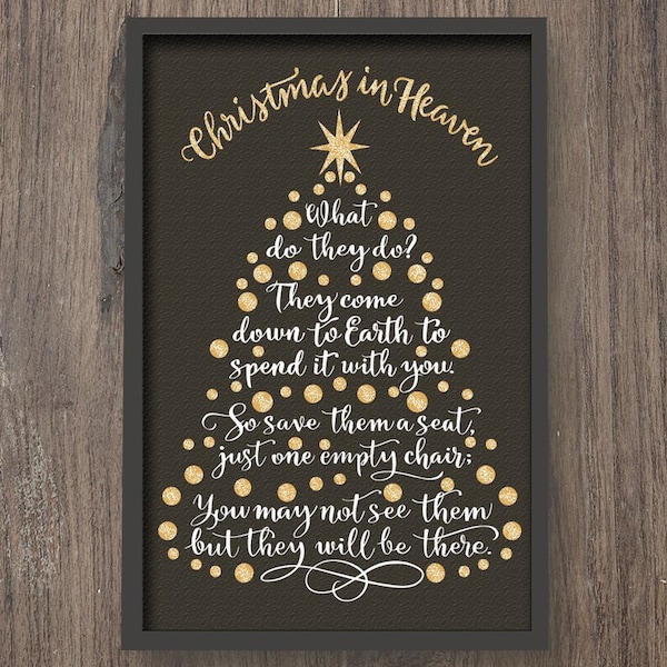 Christmas in Heaven Tree 3 Design Set, Memory Decoration, SVG, DXF, PNG, Eps, files for Silhouette, Cricut, Cutting Machines, Commercial Use