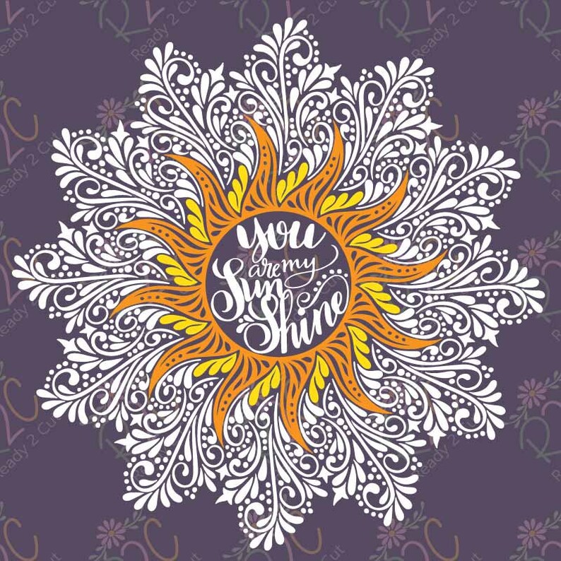 Download Sunshine Bundle Intricate Mandala digital Download T-shirt ...