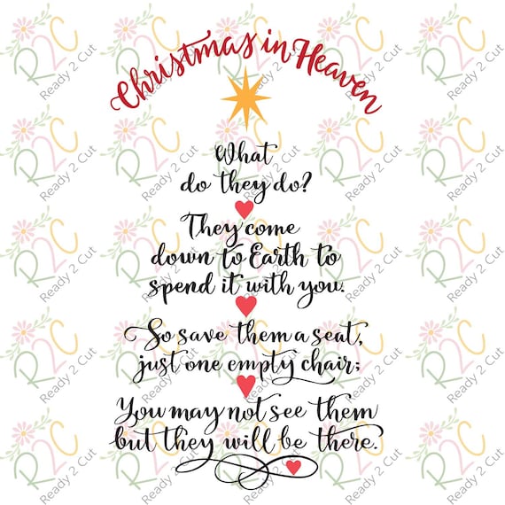 Download Christmas In Heaven Quotes Svg