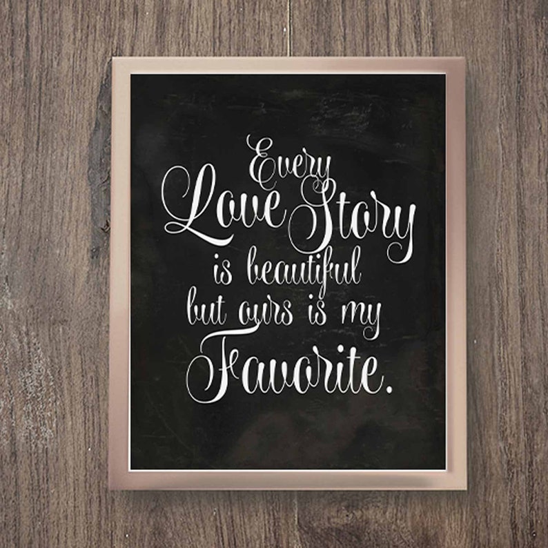 Every Love Story is Beautiful Ours is My Favorite SVG DXF Eps - Etsy