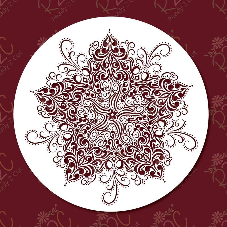 Download Christmas star intricate swirl t-shirt design SVG DXF PNG | Etsy