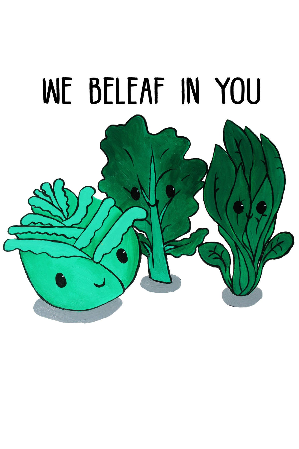 Stationery Greeting Card We Beleaf in You Etsy