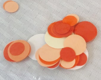 Little Cutie Baby Shower Decorations Confetti | Gender Neutral Baby Shower Confetti | Baby Shower Decorations | Orange Cream Peach Confetti