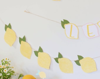 Lemon Baby Shower Decorations Banner | Lemon Baby Shower Decor | Baby Shower Banner | Baby Shower Decorations | Lemon Shower | Citrus Shower