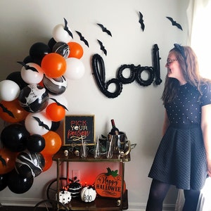 Halloween Balloon Garland Kit Halloween Party Decor Halloween Balloons DIY Balloon Garland 6ft Balloon Garland Arch Kit image 1