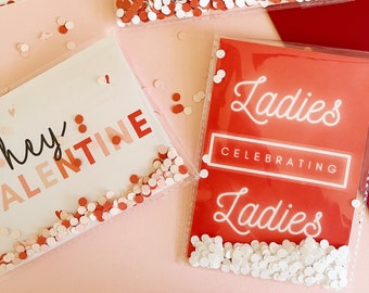 Galentine's Confetti Mailers | Galentines Day Card | Valentine's Gift for Friends | Be My Galentine | Valentines Day Gifts for Women