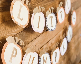 Little Pumpkin Baby Shower Banner | Little Pumpkin | Baby Shower Decorations | Fall Baby Shower Decor | Fall Themed Baby Shower | Fall Baby