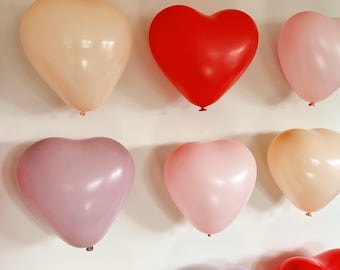 Valentine's Day Balloon Backdrop | DIY Balloon Kit | Valentines Day Decor | Valentines Day Surprise Gift | Heart Balloon | Red Pink Purple