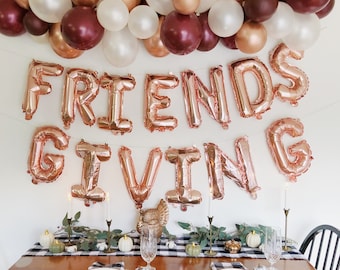 Friendsgiving Balloon Garland Kit | Fall Balloon Garland | Bridal Shower Balloon Garland | Burgundy Balloon Garland | DIY Balloon Garland