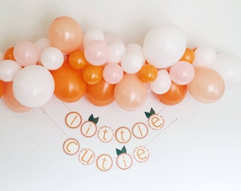 Little Cutie Balloon Garland | A Little Cutie Is On The Way Baby Shower Decor | Love is Sweet Bridal Shower | It's Sweet To Be One First