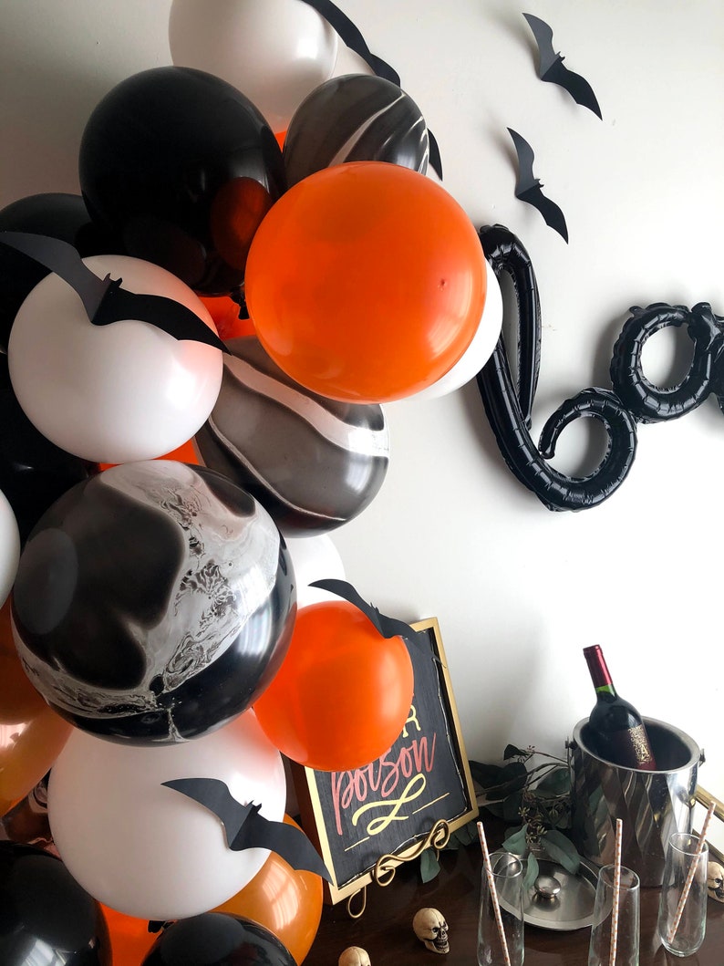 Halloween Balloon Garland Kit Halloween Party Decor Halloween Balloons DIY Balloon Garland 6ft Balloon Garland Arch Kit image 5