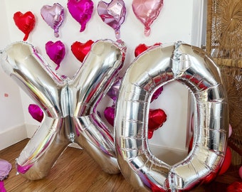 Valentine's Day Balloon Backdrop | DIY Balloon Kit | Valentines Day Decor | Valentines Day Surprise Gift | Heart Balloon | Red Pink Purple