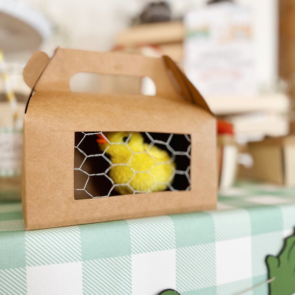 Mini Chicken Coop Replica | Baby Chick Party Favor | Farm Animal | Barnyard Children’s Birthday | Farmers Market Party | Easter Gift | 2nd