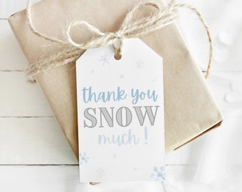 Winter Wonderland Baby Shower Favor Tag | Little Snowflake | Baby it's Cold Outside Party | Thank You Tag | Winter Baby Shower | Gift Tags