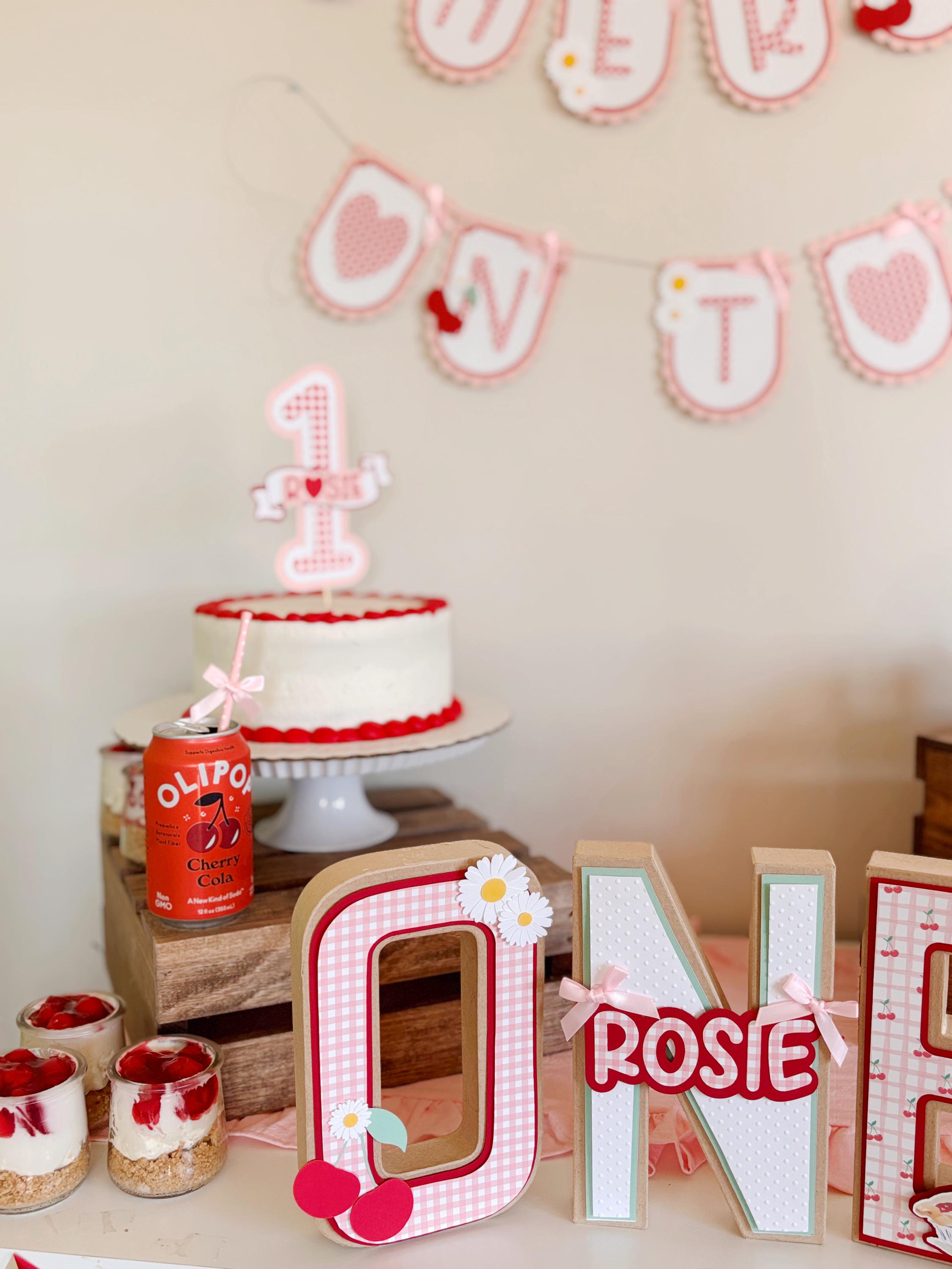Cherry on Top Cake Topper | Personalized Name Cake Topper | Pink ...