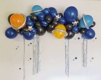 Space Balloon Garland | Space Party | Astronaut Balloon | Outer Space | Blast Off Birthday | Space Birthday | To the Moon | Two the Moon