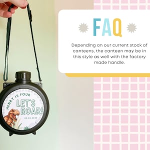 Kid Camping Water Canteen | Camping Party Favor | Camping Birthday | Adventure Party | Outdoorsy Toy | Personalized Kid Party Decor image 9