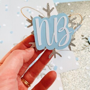 Snowflake Photo Banner Winter Onederland Photo Banner Winter Photo Clips 12 Month Photo Banner Winter Onederland Party Decorations image 5