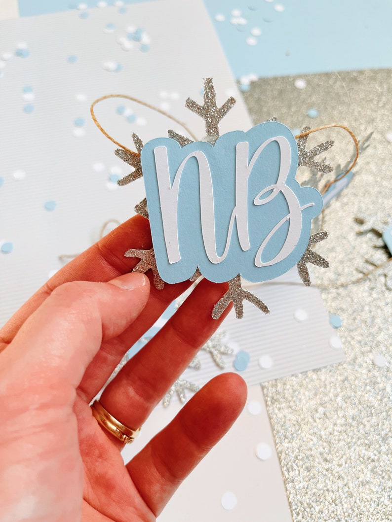 Snowflake Photo Banner Winter Onederland Photo Banner Winter Photo Clips 12 Month Photo Banner Winter Onederland Party Decorations image 5