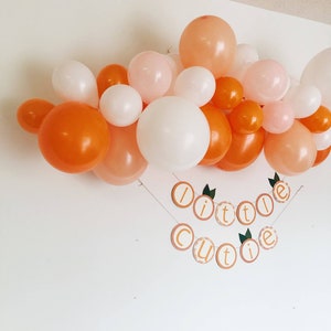 Little Cutie Balloon Garland A Little Cutie Is On The Way Baby Shower Decor Love is Sweet Bridal Shower It's Sweet To Be One First image 5