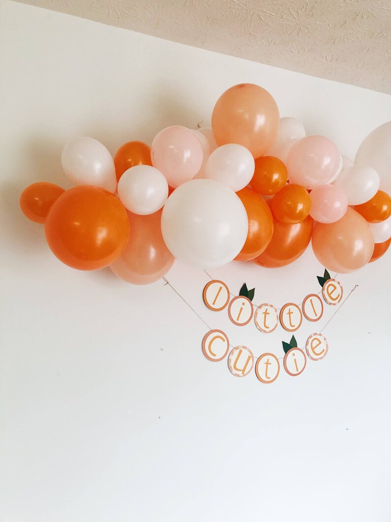 Little Cutie Balloon Garland A Little Cutie Is On The Way Baby Shower Decor Love is Sweet Bridal Shower It's Sweet To Be One First image 5