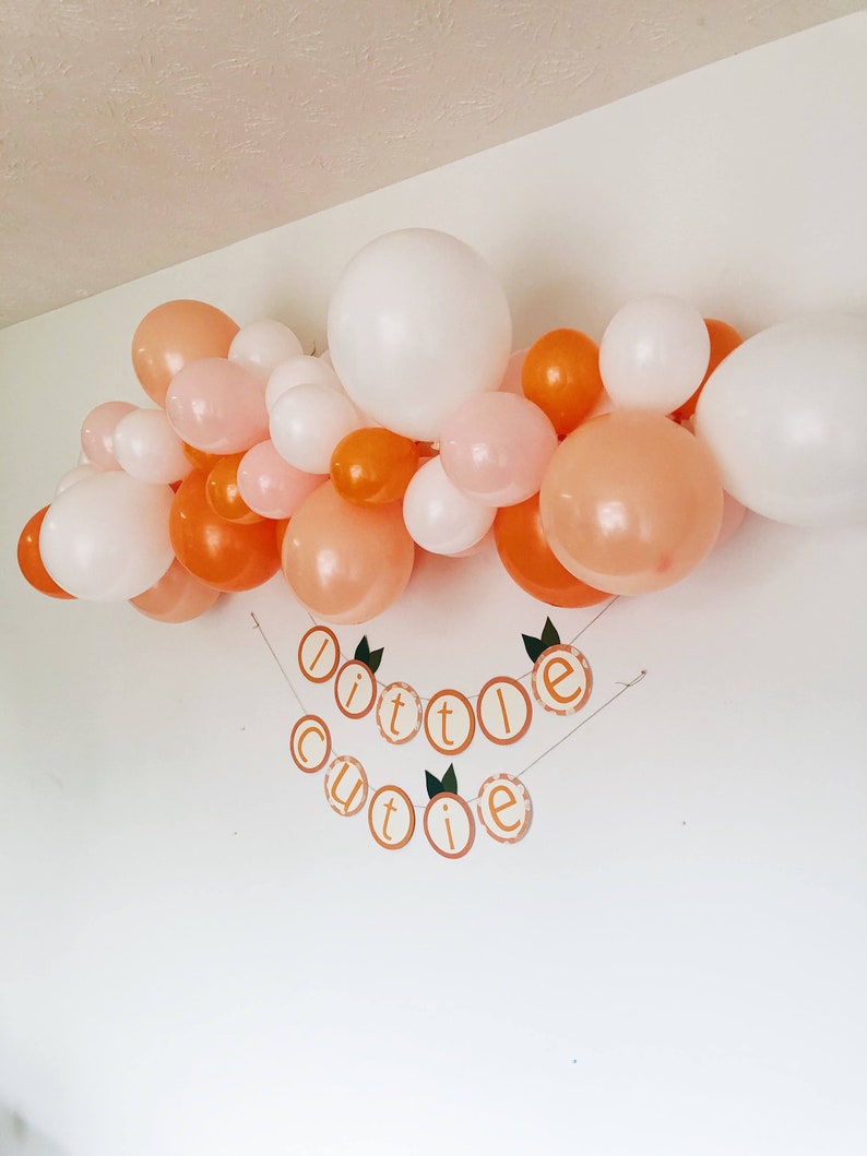 Little Cutie Balloon Garland A Little Cutie Is On The Way Baby Shower Decor Love is Sweet Bridal Shower It's Sweet To Be One First image 4