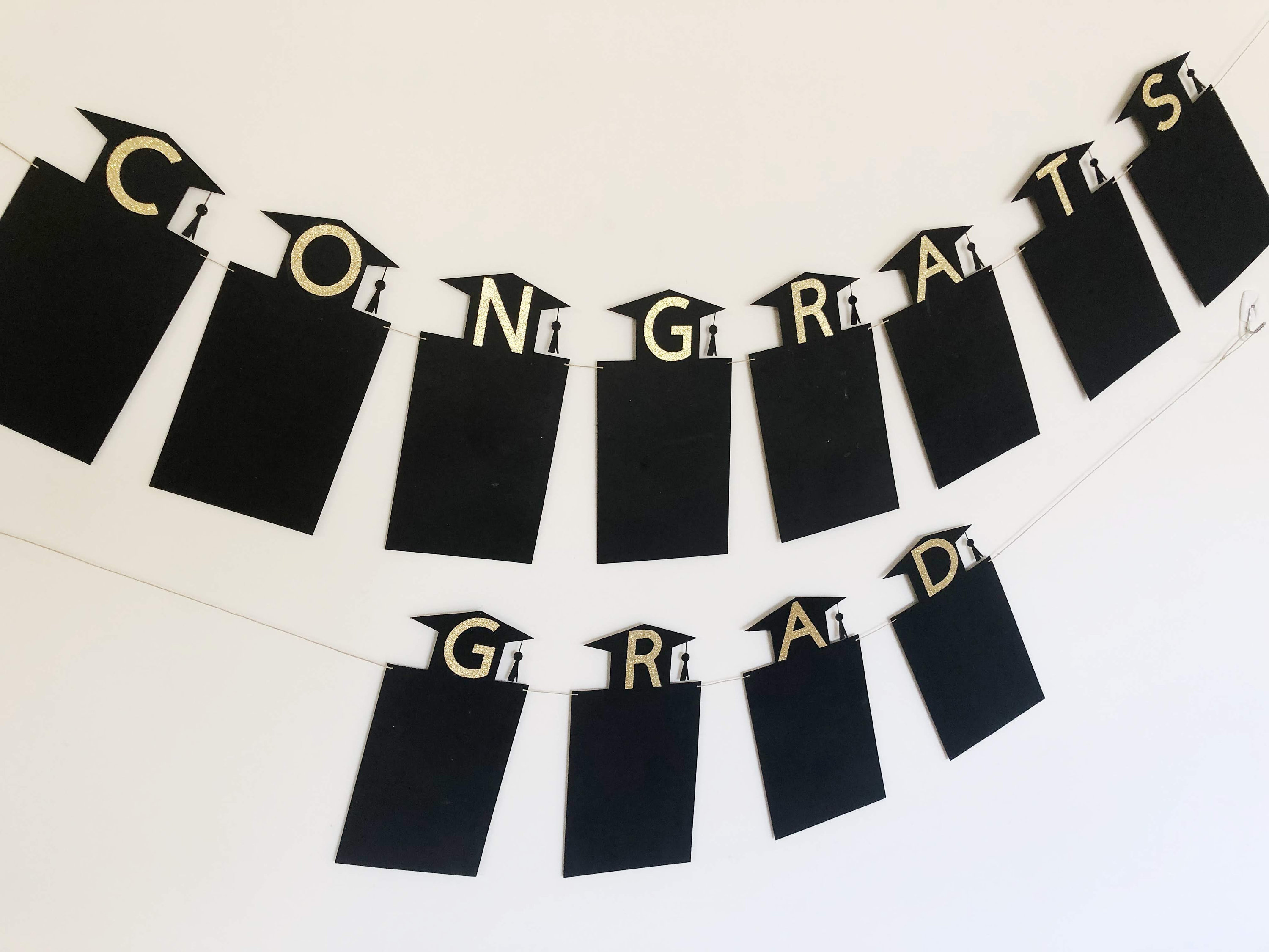 Graduation Banner Congratulations Graduate Graduation Etsy