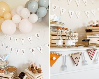 Decorazione Compleanno 17 Anni Ragazza – Palloncini Beige, Oro E Rosa – Kit Completo Con Striscione E Cake Topper - 2