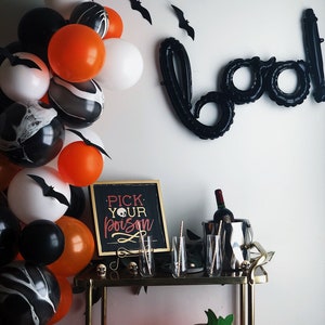 Halloween Balloon Garland Kit Halloween Party Decor Halloween Balloons DIY Balloon Garland 6ft Balloon Garland Arch Kit image 3